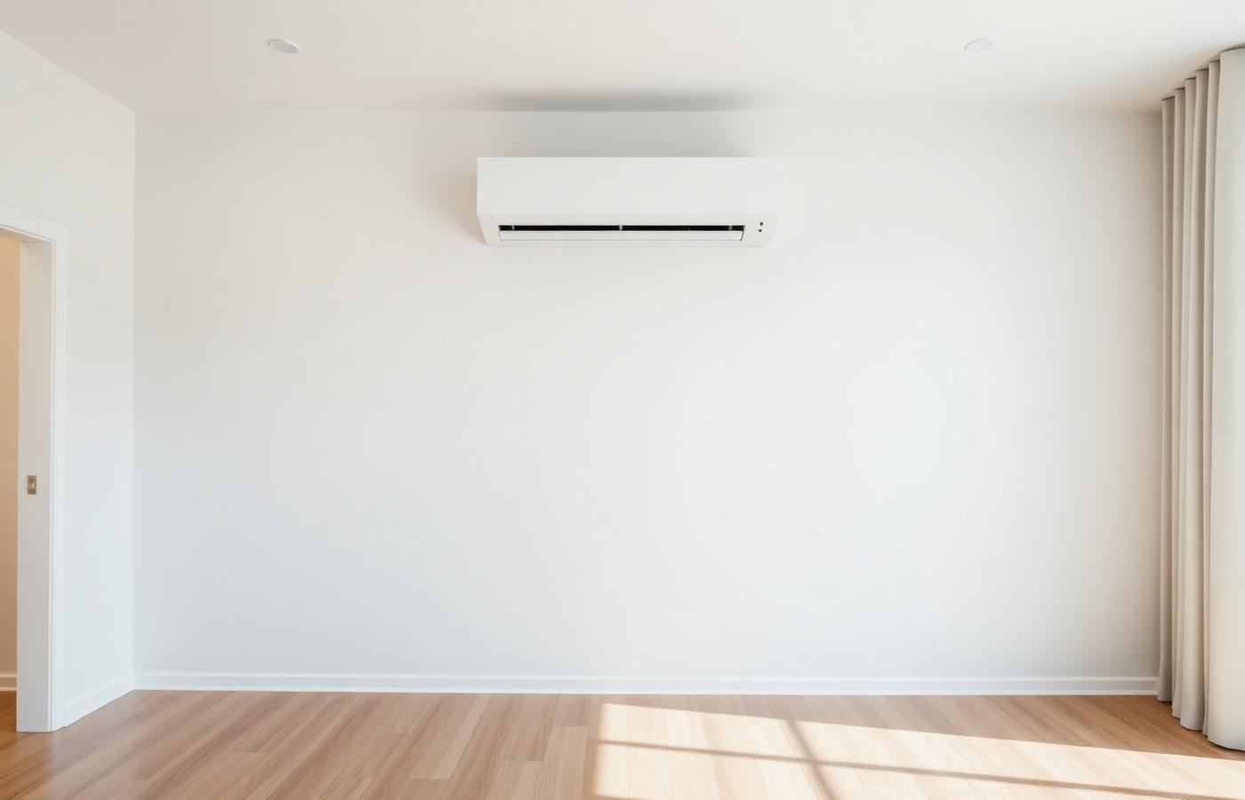 Wall-mounted split system air conditioning unit installed in a Bedfordshire home